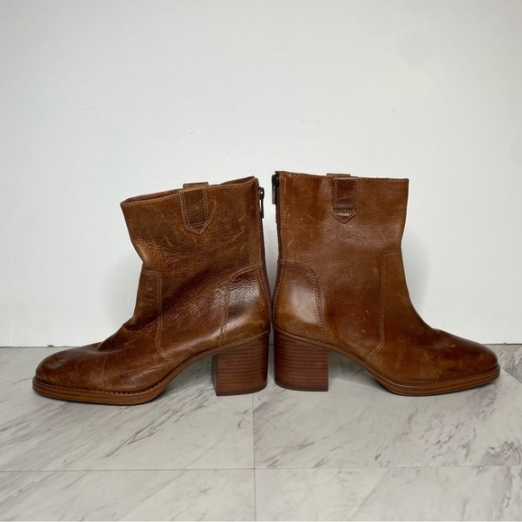 Vince Camuto Zeldina Brown Stacked Heel Boot 8M - Picture 8 of 15